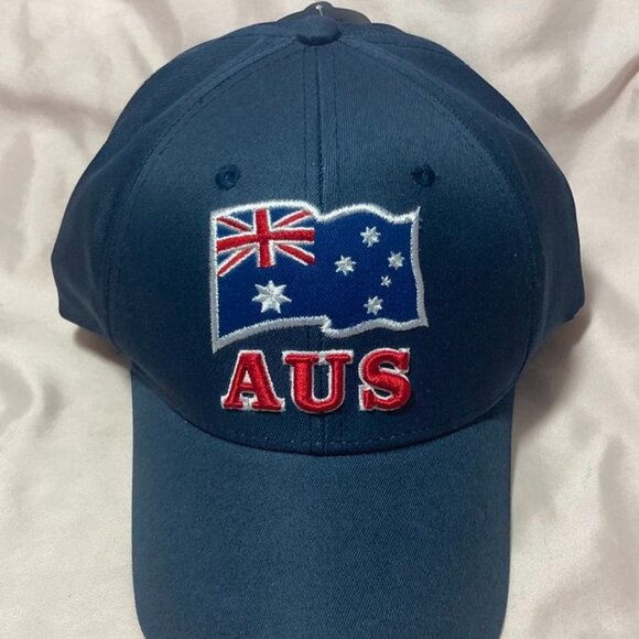 Australia Hat Navy Blue Embroidered Cap Flag Hat Adjustable NEW w/ Tag - Picture 2 of 9